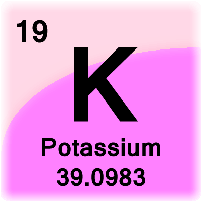 atomic mass number of potassium