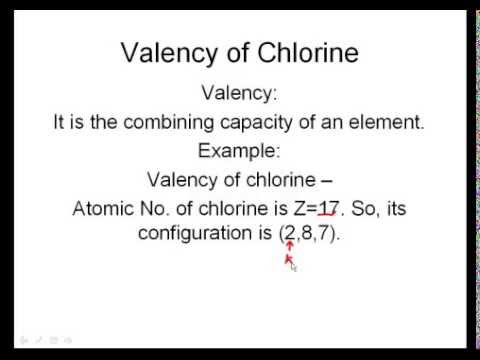 how to calculate valency of elements