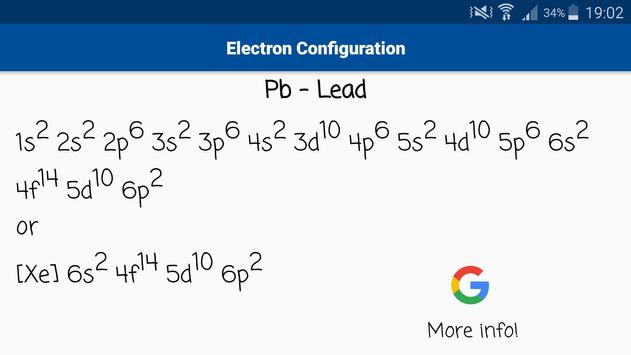 Electron Configuration For Lead