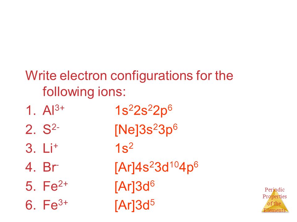 Electron Configuration For al 3+