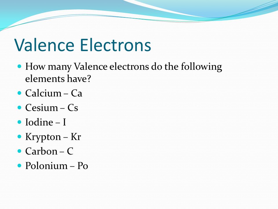 How Many Valence Electrons Does Iodine Have