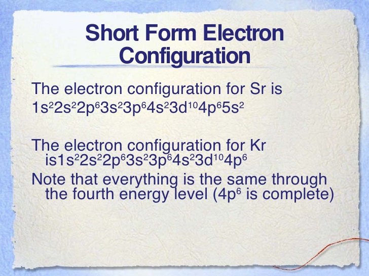 What is the Electron Configuration of Strontium