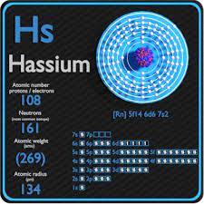 Hassium valence electrons